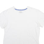 CHAMPION Mens T-Shirt White Crew Neck L