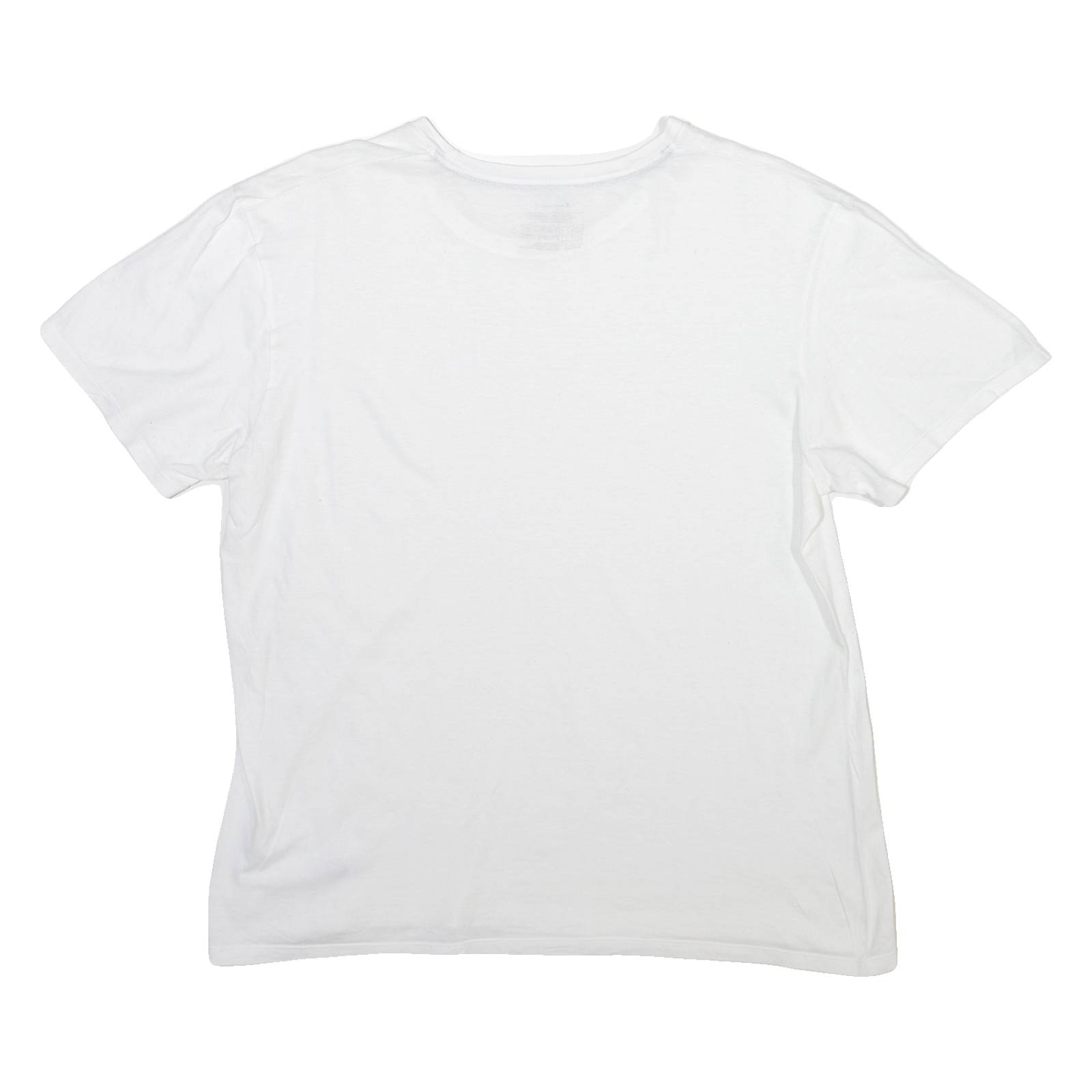 CHAMPION Mens T-Shirt White Crew Neck L