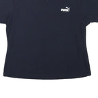 PUMA Womens Black Classic T-Shirt S Short Sleeve Crew Neck Cotton Blend