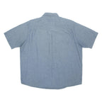 WRANGLER Mens Plain Shirt Blue XL