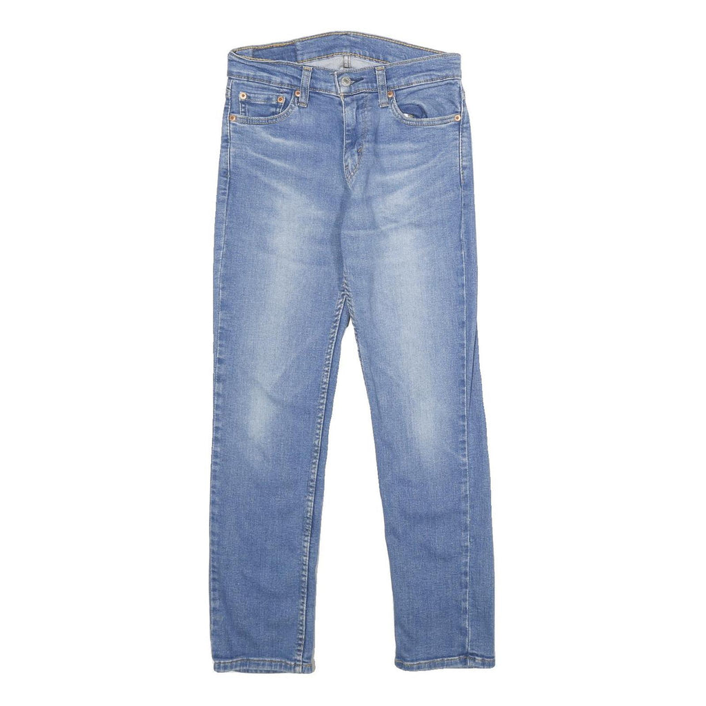LEVI'S 511 Mens Slim Blue Denim Light W28 L30 Jeans Cotton Blend Zip Closure