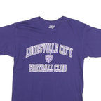 BLUE 84 Mens Purple & White Louisville City Football Club Graphic T-Shirt M