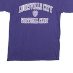 BLUE 84 Mens Purple & White Louisville City Football Club Graphic T-Shirt M