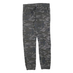 SKATE NATION Mens Cotton Blend Camouflage Slim Drawstring Trousers W30 L30