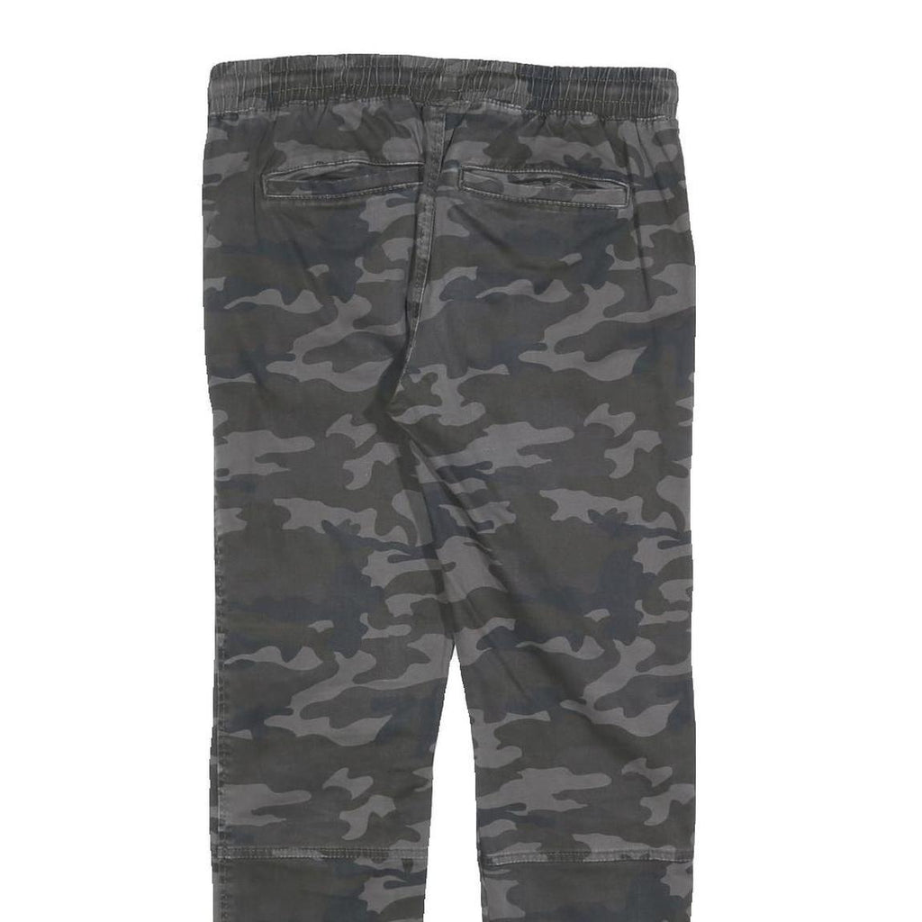 SKATE NATION Mens Cotton Blend Camouflage Slim Drawstring Trousers W30 L30