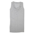 COS Womens Grey Day Viscose Blend Plain Sleeveless Midi XS Simple Elegant