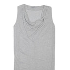 COS Womens Grey Day Viscose Blend Plain Sleeveless Midi XS Simple Elegant