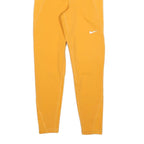 NIKE Womens Joggers Yellow Slim Tapered S W24 L24 Nike Pro Workout Activewear