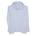 MOUNTAIN WAREHOUSE Womens Blue & White Striped Plain Cotton Blend Jumper Roll