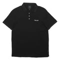 ARMANI EXCHANGE Mens Black Short Sleeve Plain Polo Shirt S Cotton Blend Classic