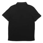 ARMANI EXCHANGE Mens Black Short Sleeve Plain Polo Shirt S Cotton Blend Classic