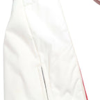 BOGNER Womens Beige & White Red Striped Zip Jacket S Polyester Sporty Casual