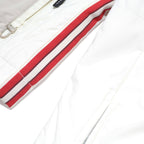 BOGNER Womens Beige & White Red Striped Zip Jacket S Polyester Sporty Casual