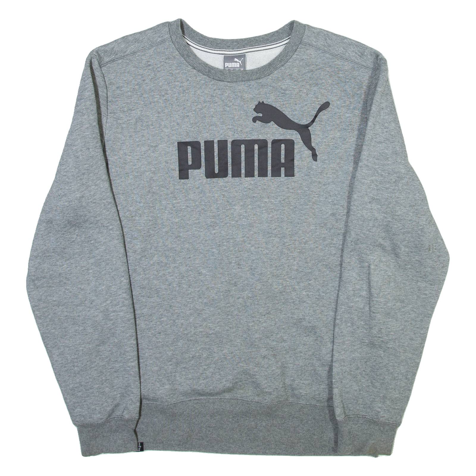 PUMA Mens Sweatshirt Grey Crew Neck M