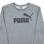 PUMA Mens Sweatshirt Grey Crew Neck M
