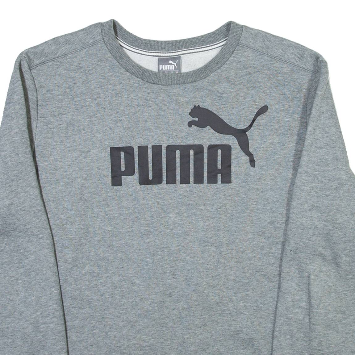 PUMA Mens Sweatshirt Grey Crew Neck M