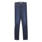 LEVI'S Womens Slim Fit Skinny Blue Denim Jeans W26 L32 Zip Cotton Blend