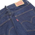 LEVI'S Womens Slim Fit Skinny Blue Denim Jeans W26 L32 Zip Cotton Blend