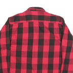 FIELD & STREAM Mens Red & Black Check Shirt XL Cotton Blend Lumberjack Flannel
