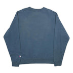 CHAMPION Mens Blue Crew Neck L Cotton Blend Sweatshirt Pullover Casual