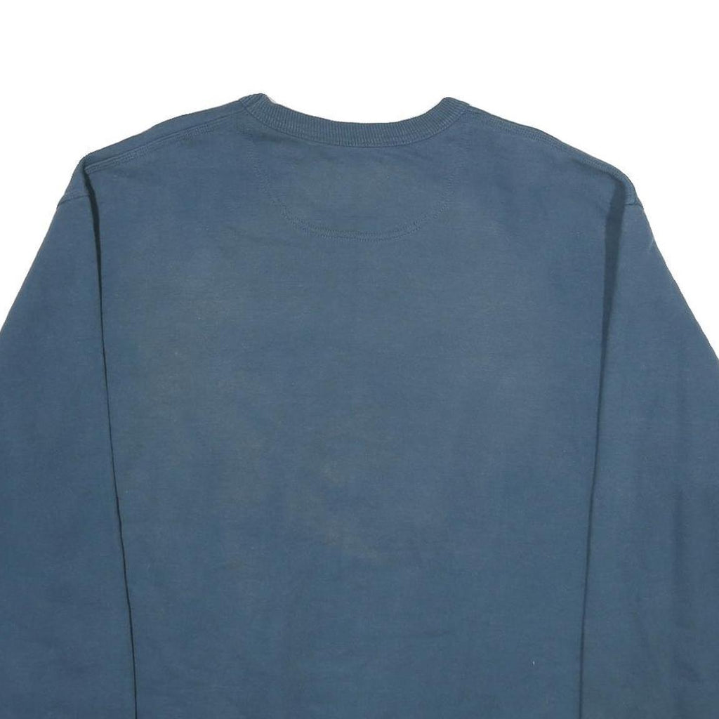 CHAMPION Mens Blue Crew Neck L Cotton Blend Sweatshirt Pullover Casual