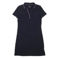 TOMMY HILFIGER Womens Navy Blue Polo Cotton Blend Mini Dress XS Collar