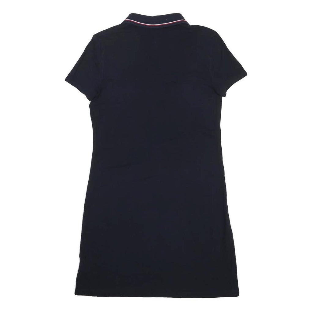 TOMMY HILFIGER Womens Navy Blue Polo Cotton Blend Mini Dress XS Collar