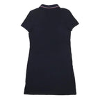 TOMMY HILFIGER Womens Navy Blue Polo Cotton Blend Mini Dress XS Collar