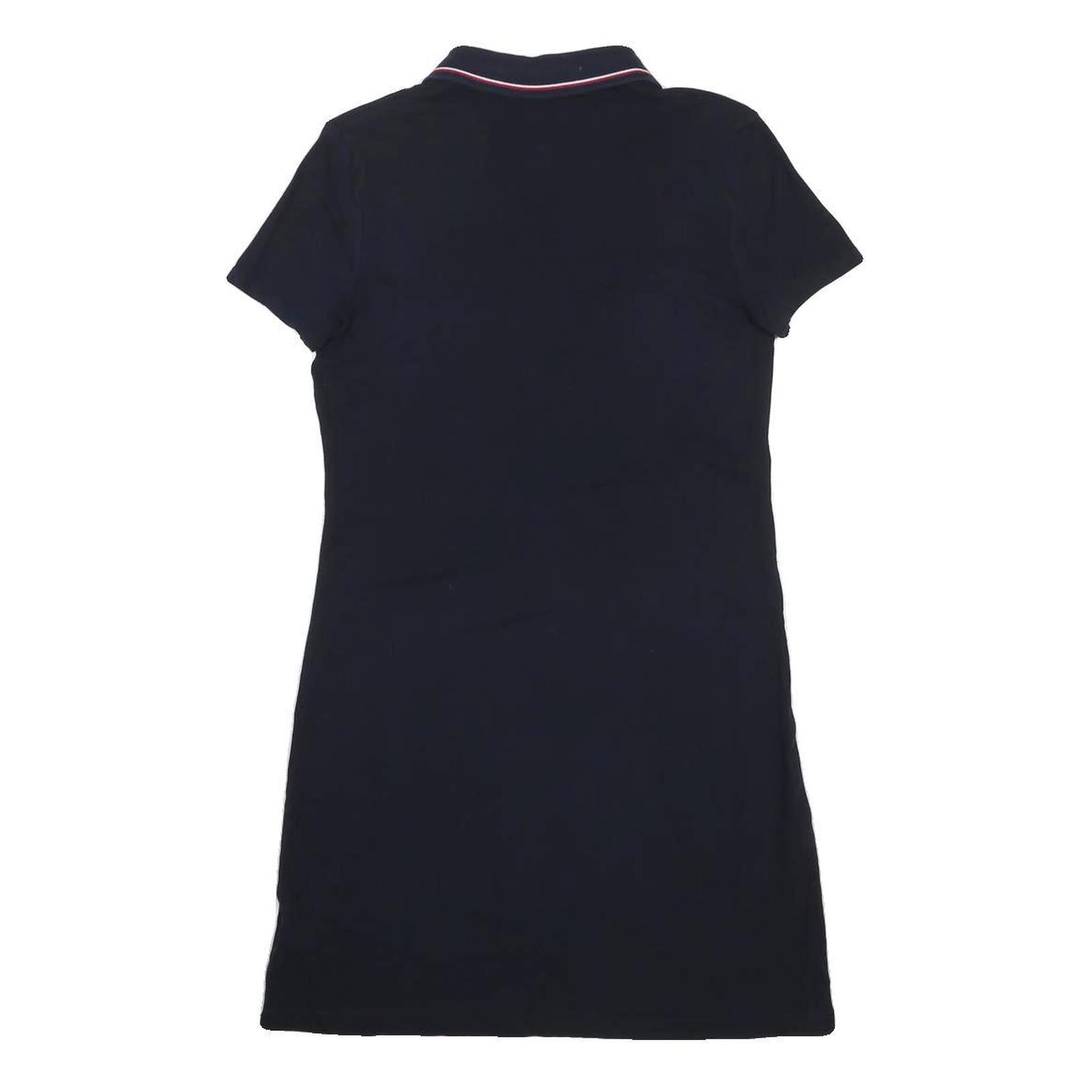 TOMMY HILFIGER Womens Navy Blue Polo Cotton Blend Mini Dress XS Collar