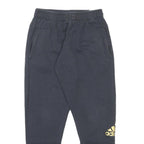 ADIDAS Womens Joggers Black & Gold Slim Tapered S W24 L26 Cotton Blend Casual