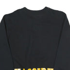 GILDAN Mens Black Luther College Senior Choir Crew Neck S Sweatshirt Printed