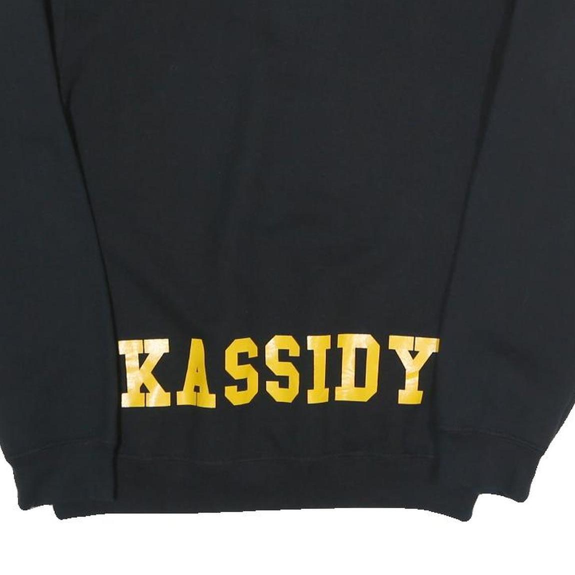 GILDAN Mens Black Luther College Senior Choir Crew Neck S Sweatshirt Printed