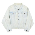 LEVI'S Mens White Denim Button Jacket XL Cotton Blend Classic Casual Vintage
