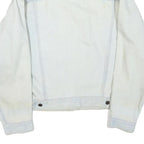 LEVI'S Mens White Denim Button Jacket XL Cotton Blend Classic Casual Vintage