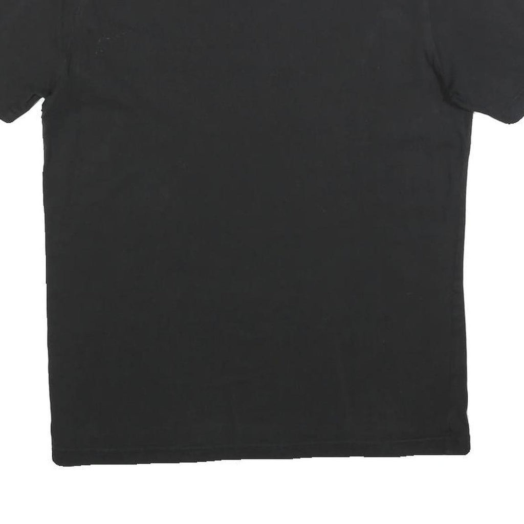 PUMA Mens Black Graphic T-Shirt S Short Sleeve Crew Neck Casual Cotton