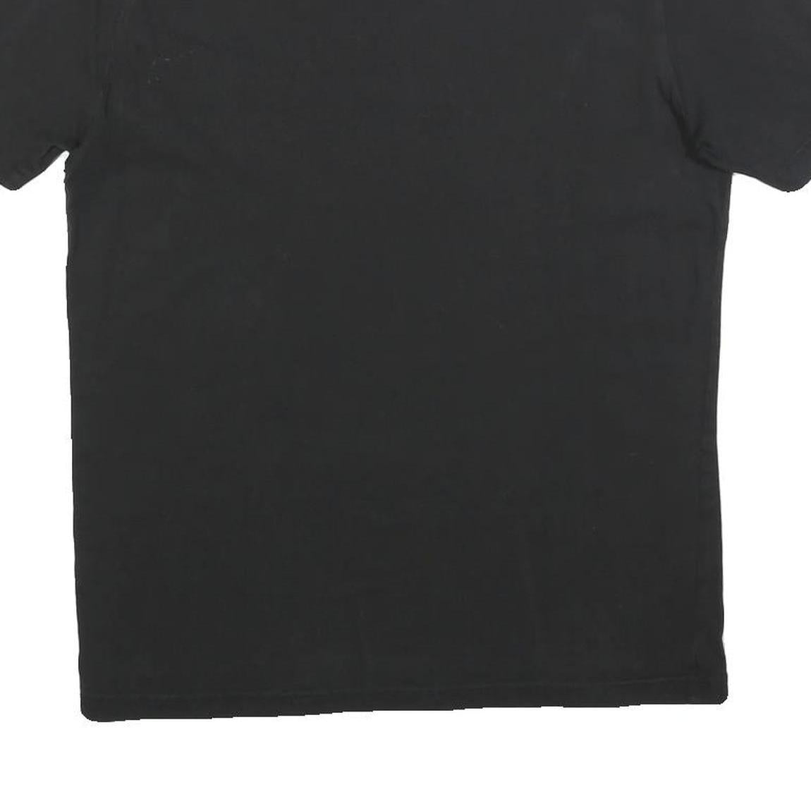 PUMA Mens Black Graphic T-Shirt S Short Sleeve Crew Neck Casual Cotton