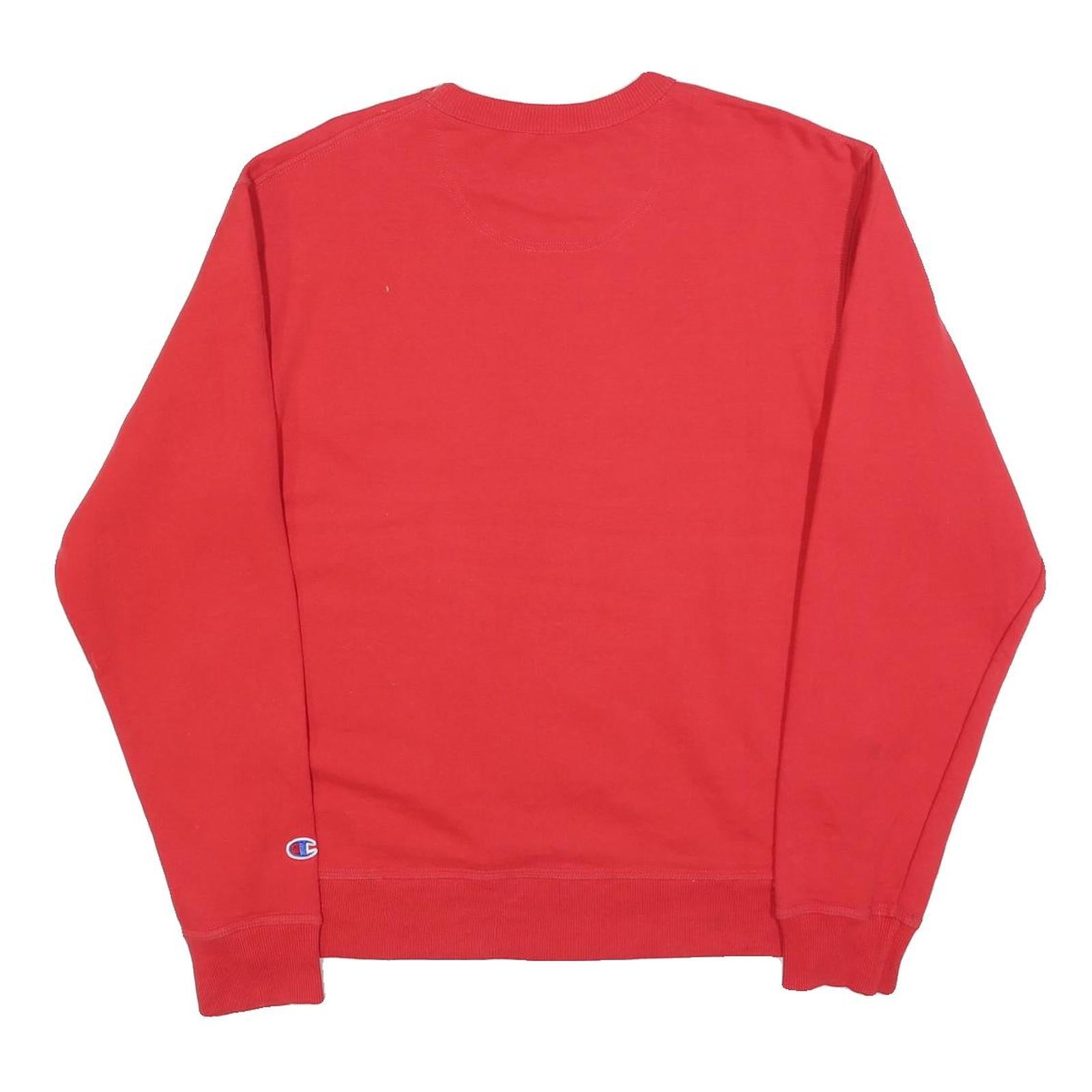 CHAMPION Mens Red Myrtle Beach South Carolina Crew Neck M Sweatshirt Cotton