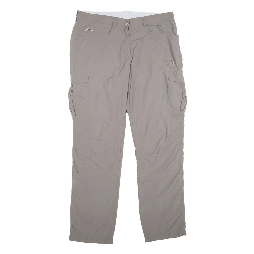 MAMMUT Womens Polyamide Regular Fit Beige Trousers W34 L34 Outdoor Casual Zip