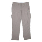 MAMMUT Womens Polyamide Regular Fit Beige Trousers W34 L34 Outdoor Casual Zip