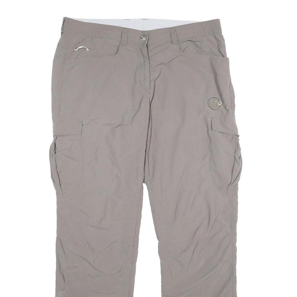 MAMMUT Womens Polyamide Regular Fit Beige Trousers W34 L34 Outdoor Casual Zip