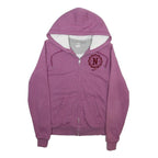 NIKE Womens Purple Full Zip Hoodie L Soft Cotton Blend Casual Sportswear