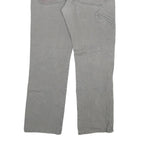 DICKIES Mens Regular Grey Cotton Blend Denim Jeans W34 L30 Workwear Straight Zip