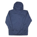ADIDAS Mens Navy Blue Outdoor Jacket L Polyester Blend Zip Hooded Plain