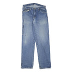 DICKIES Womens Regular Fit Straight Leg Denim Blue Cotton Blend Jeans W32 L34