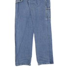 DICKIES Womens Regular Fit Straight Leg Denim Blue Cotton Blend Jeans W32 L34