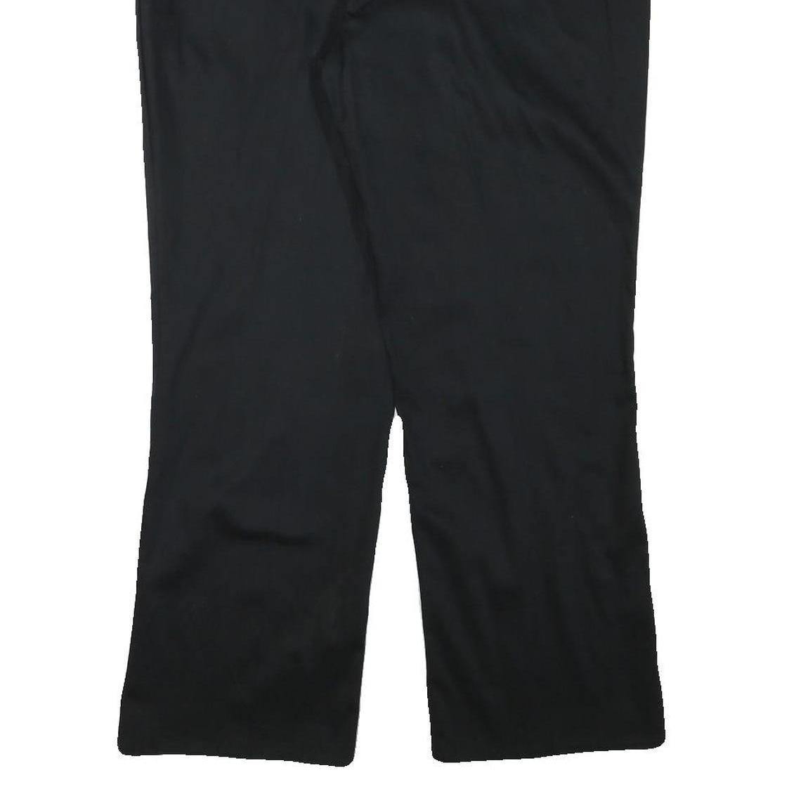 DICKIES Womens Regular Black Cotton Blend Trousers W37 L28 Zip Closure Classic