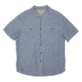 WOOLRICH Mens Blue Shirt L Cotton Blend Button Pocket Casual Summer Shirt