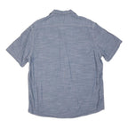 WOOLRICH Mens Blue Shirt L Cotton Blend Button Pocket Casual Summer Shirt