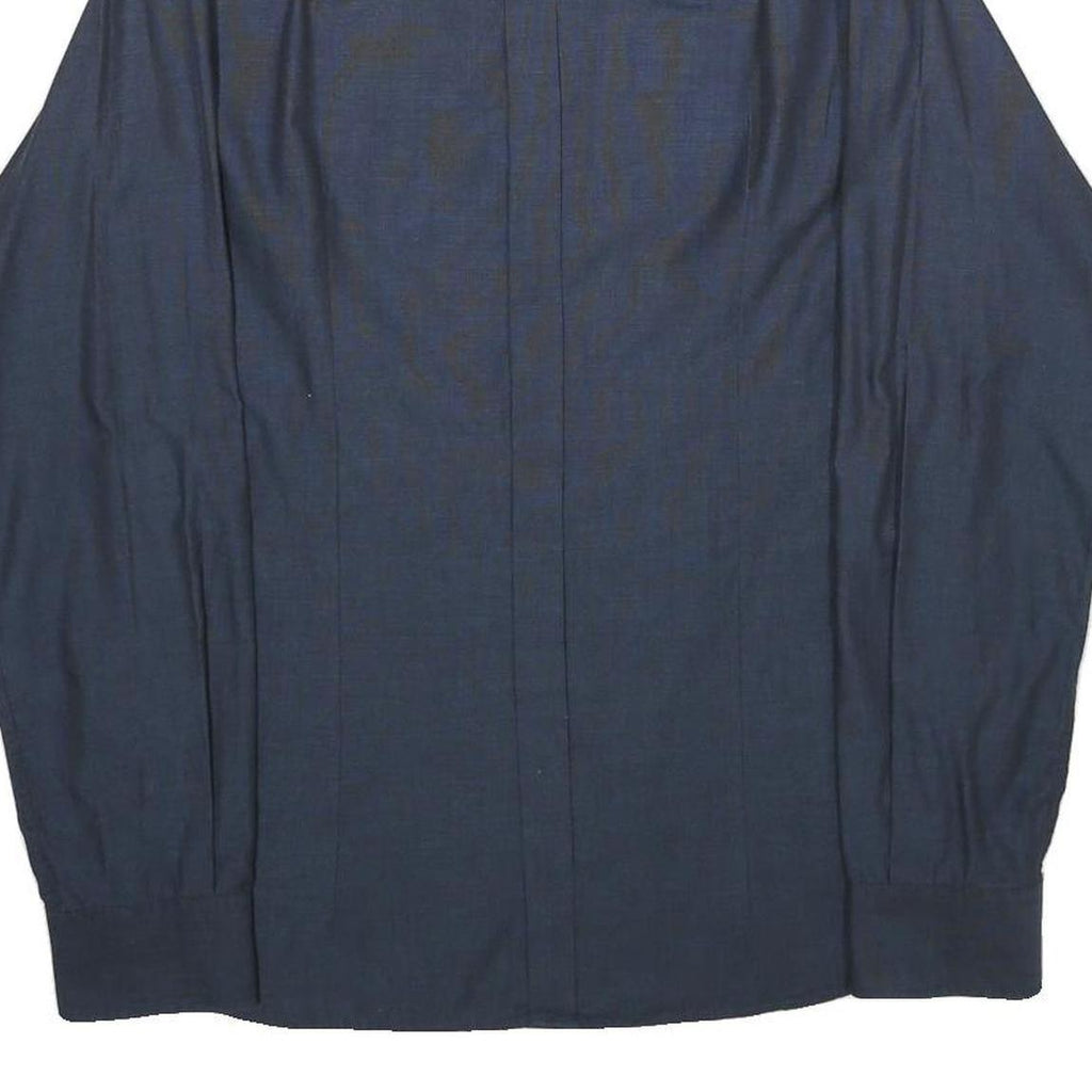 SONNYBONO Mens Blue Shirt M Classic Polyester Blend Long Sleeve Button Closure