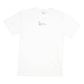 KANI Mens White Signature Graphic T-Shirt M Short Sleeve Crew Neck Cotton Blend